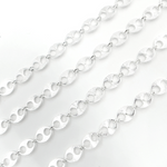 Load image into Gallery viewer, 925 Sterling Silver Flat Textured Marina Chain. V163SS
