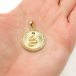 Load image into Gallery viewer, DC471. Diamond Sterling Silver Round Snake Pendant with Gemstone
