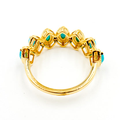Buy 14K Solid Gold Turquoise Gemstone Ring