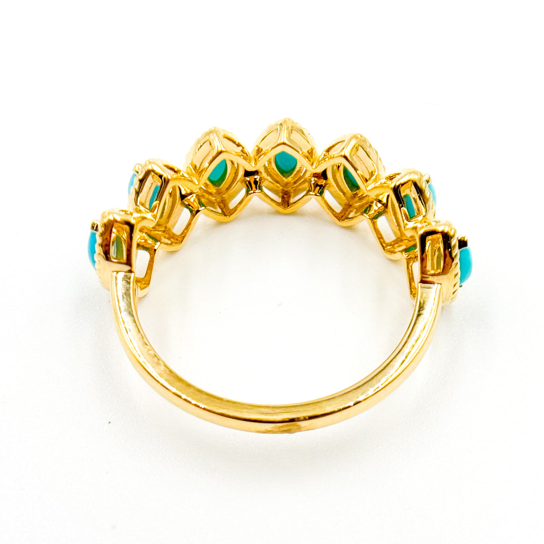 Buy 14K Solid Gold Turquoise Gemstone Ring