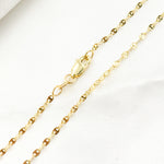 Load image into Gallery viewer, 035FLP118L4L021. 14K Solid Gold Diamond Cut Marina Chain
