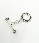 Load image into Gallery viewer, 925 Sterling Silver Toggle Lock 15mm Round. Toggle5SS
