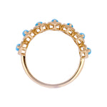 Load image into Gallery viewer, RAZ02180TQ. 14K Solid Gold Turquoise Gemstone Ring