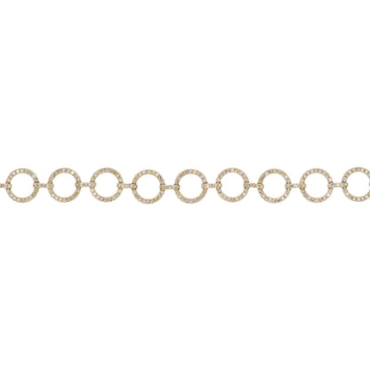 BFM61200. 14K Solid Gold Diamond Bracelet