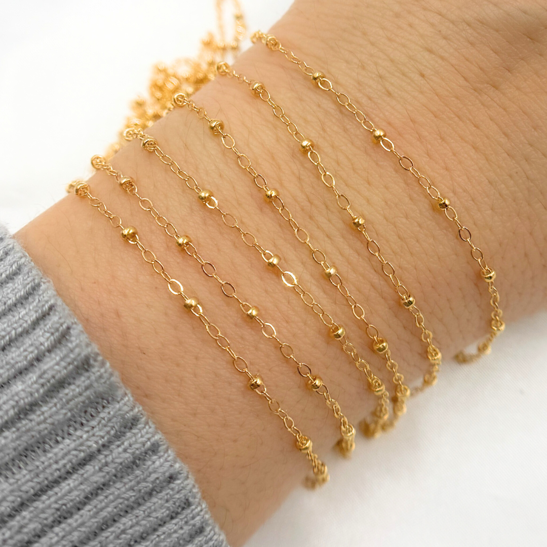 1200GF. 14k Gold Filled Satellite Chain