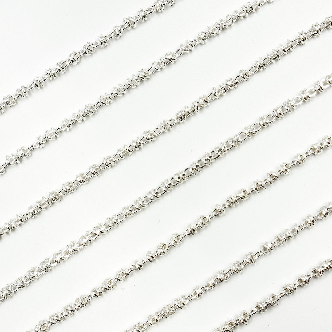 Z121SS. Sterling Silver Fancy Cable Chain