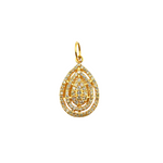 Load image into Gallery viewer, 14K Solid Gold Drop Charm with Diamonds. GDP145
