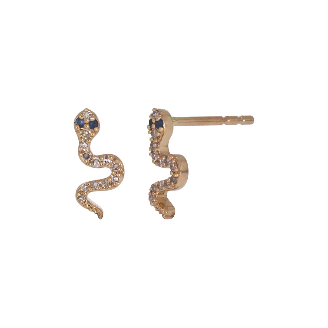 EFB53759. 14K Solid Gold Diamond and Gemstone Earrings