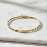 Load image into Gallery viewer, Bangle27. 14K Gold Smooth Hollow Bangle Bracelet