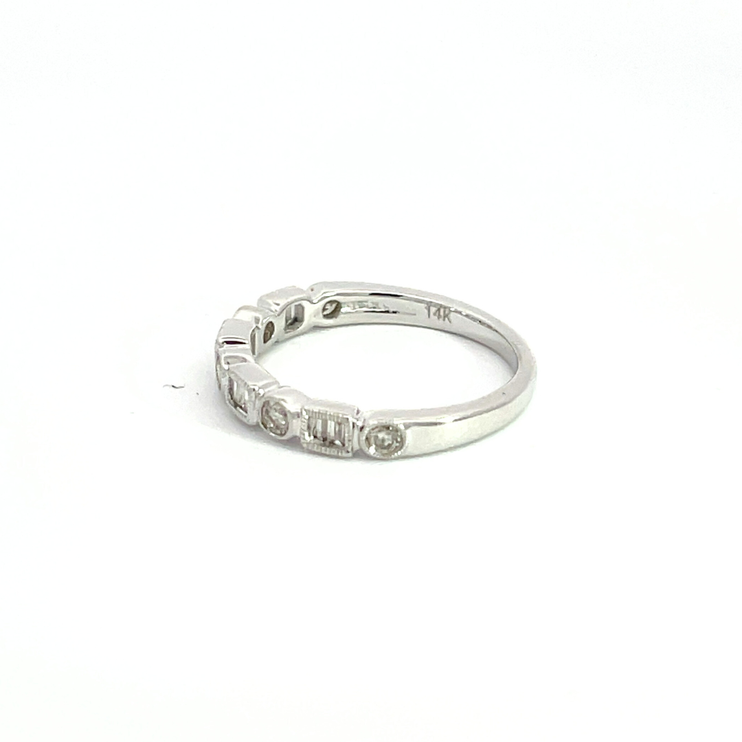 14K Solid Gold Diamond Geometric Shapes Ring. RAE01196