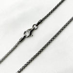 Load image into Gallery viewer, PC180BR. Black Rhodium Sterling Silver Popcorn Finished Necklace
