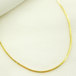 Load image into Gallery viewer, 024G2CQT4P3. 14K Solid Yellow Gold Snake Box Necklace
