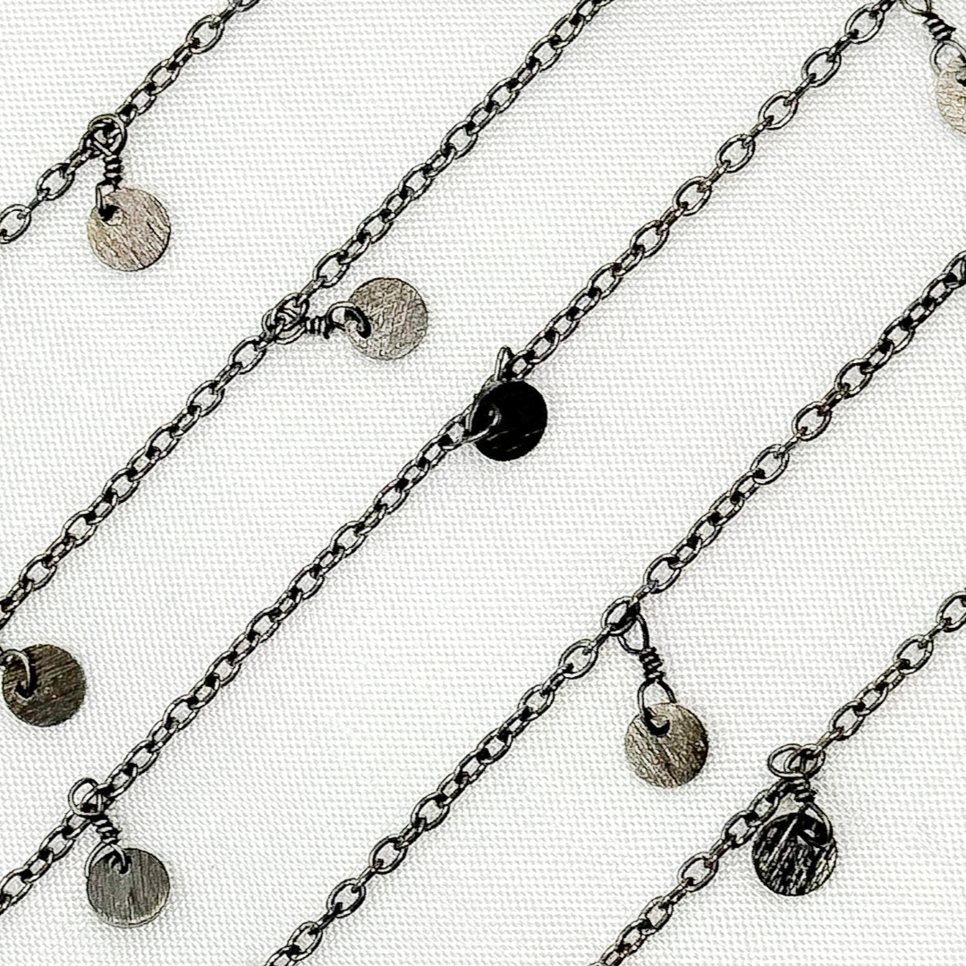 Disc Shape 4mm Dangle Wire Chain. 311D