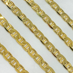 Load image into Gallery viewer, Y78GP. Gold Plated 925 Sterling Silver Flat Marina Chain
