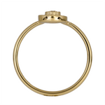 Load image into Gallery viewer, RFA18840. 14K Solid Yellow Gold Diamond Drop Ring
