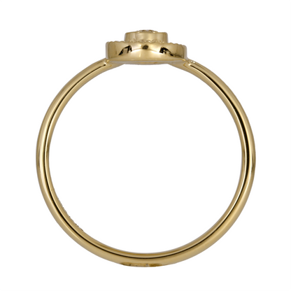 Gold Diamond Drop Ring