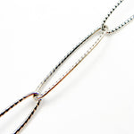 Load image into Gallery viewer, 700TWOX. Oxidized Sterling Silver Twisted Oval Link Chain

