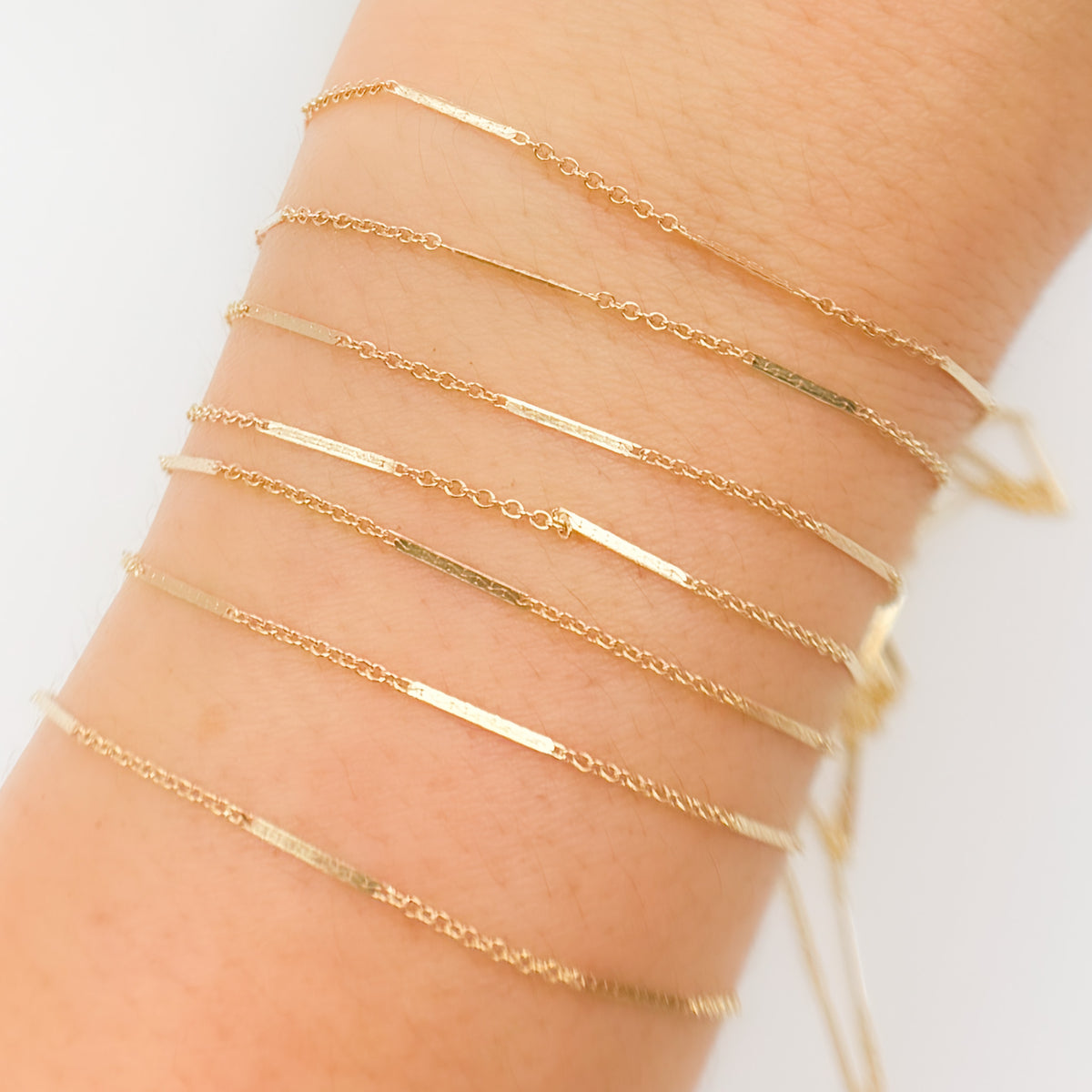 14K Solid Gold Cable Chain