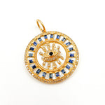 Load image into Gallery viewer, Buy Now Gold Round Evil Eye Pendant
