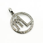 Load image into Gallery viewer, DC388. Diamond Sterling Silver Round Scorpio Zodiac Pendant
