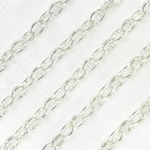 Load image into Gallery viewer, V64SS. Sterling Silver Flat Oval Link Chain
