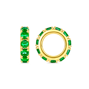 Shop 14K Solid Gold Natural Gemstone Round Ring Slider