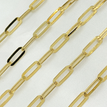 Load image into Gallery viewer, Gold Plated 925 Sterling Silver Flat Paperclip Chains