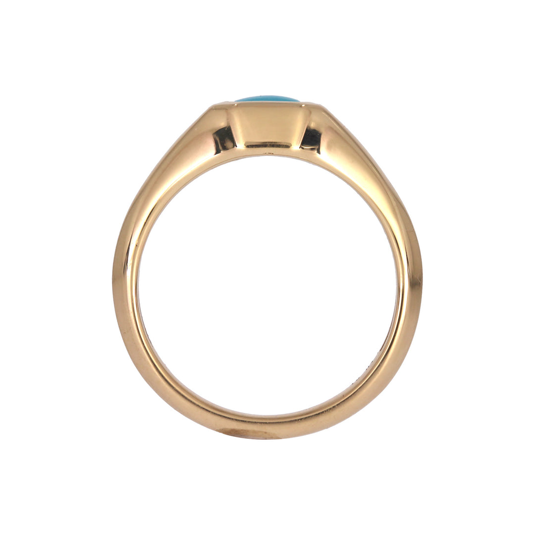 REF11478TQ. 14K Solid Gold Turquoise Ring