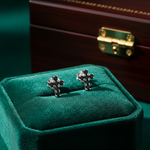 Load image into Gallery viewer, ER427136. 14k Solid Gold Diamond and Gemstone Cross Stud Earrings