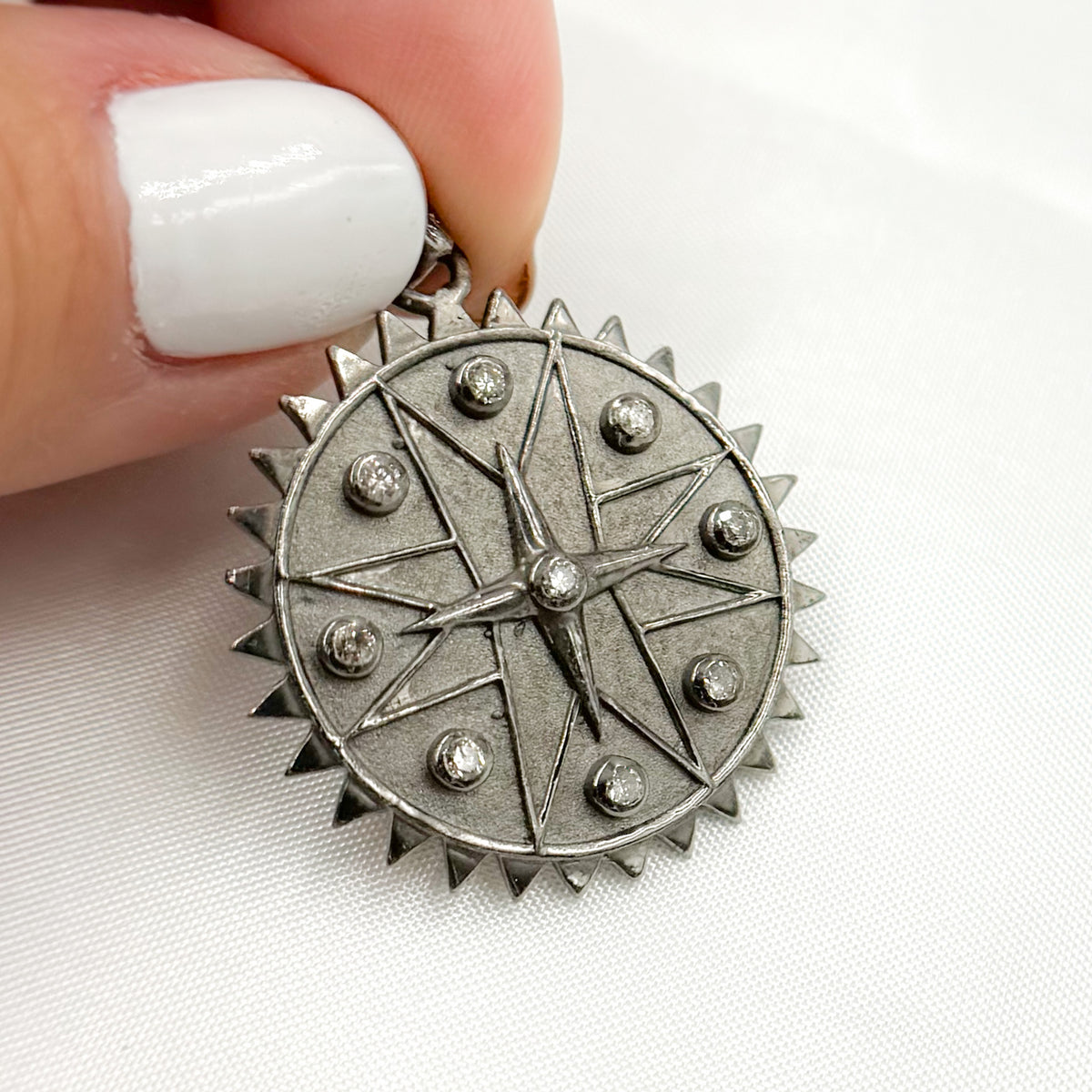 Buy Now Sterling Silver Round Star Pendant