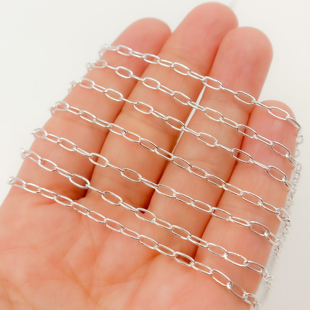 Y137SS. Sterling Silver Paperclip Chain