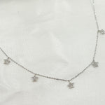 Load image into Gallery viewer, 14K Solid Gold Diamond Star Dangle Necklace. NT403713

