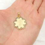 Load image into Gallery viewer, DP648. Diamond Sterling Silver Flower Pendant
