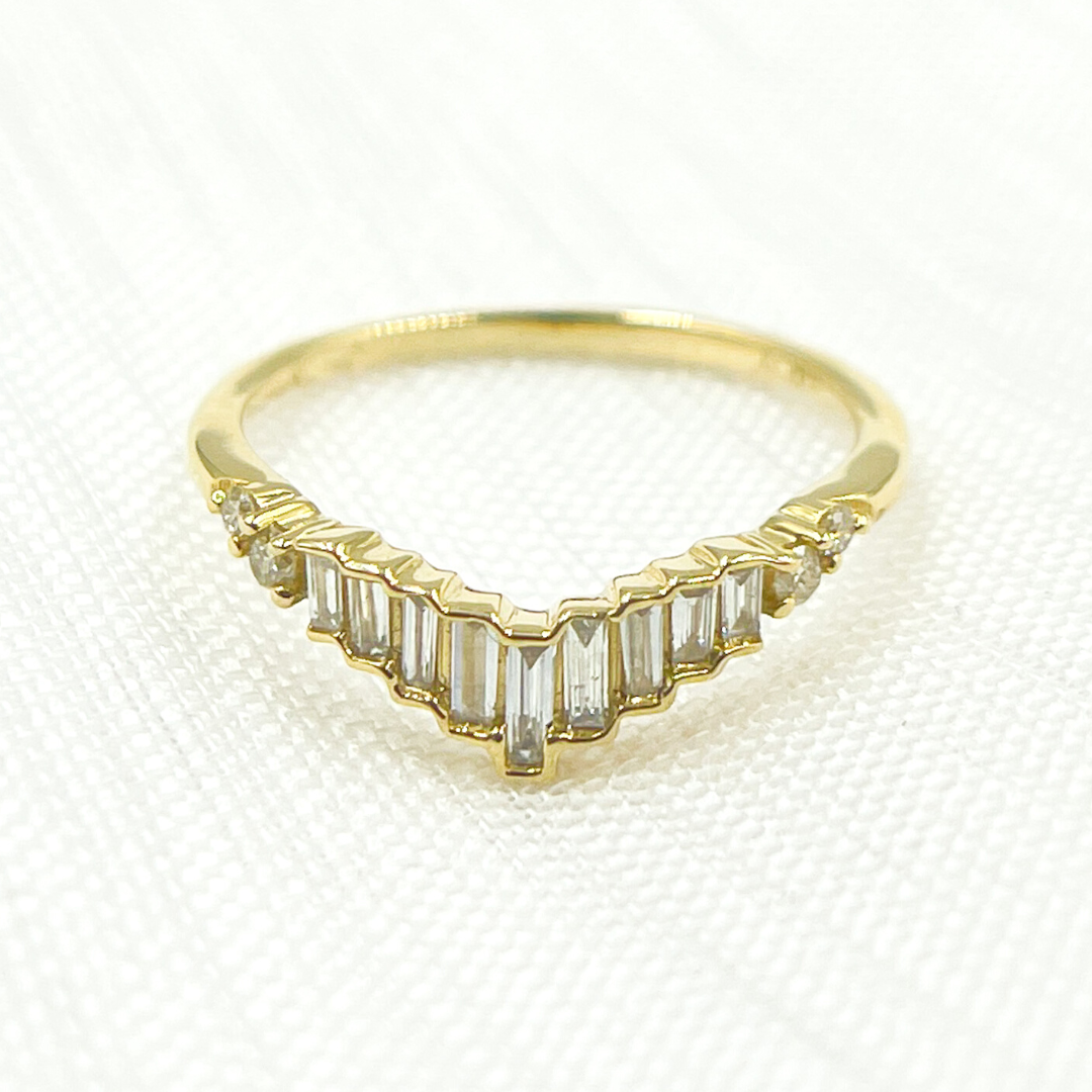 14K Solid Gold Diamond Ring. RFD16875