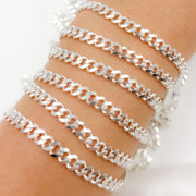 Sterling Silver Flat Curb Chain