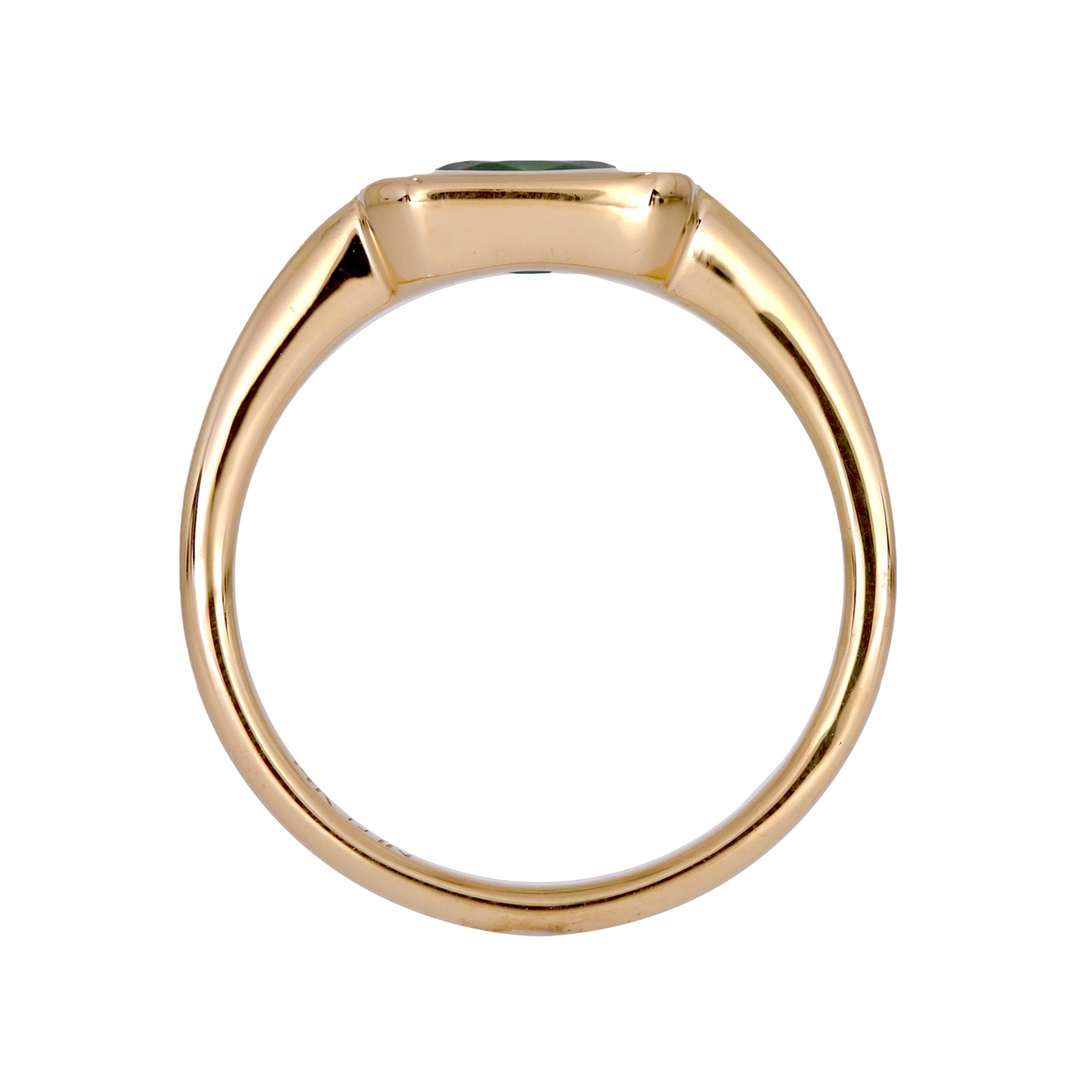 Solid Gold Emerald Ring