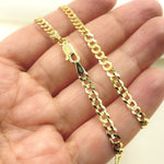 Load image into Gallery viewer, 14K Solid Yellow Gold Miami Flat Curb Chain. 080R13FG1T2A9L001
