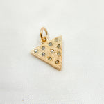 Load image into Gallery viewer, DC701. Diamond Silver Triangle Charm
