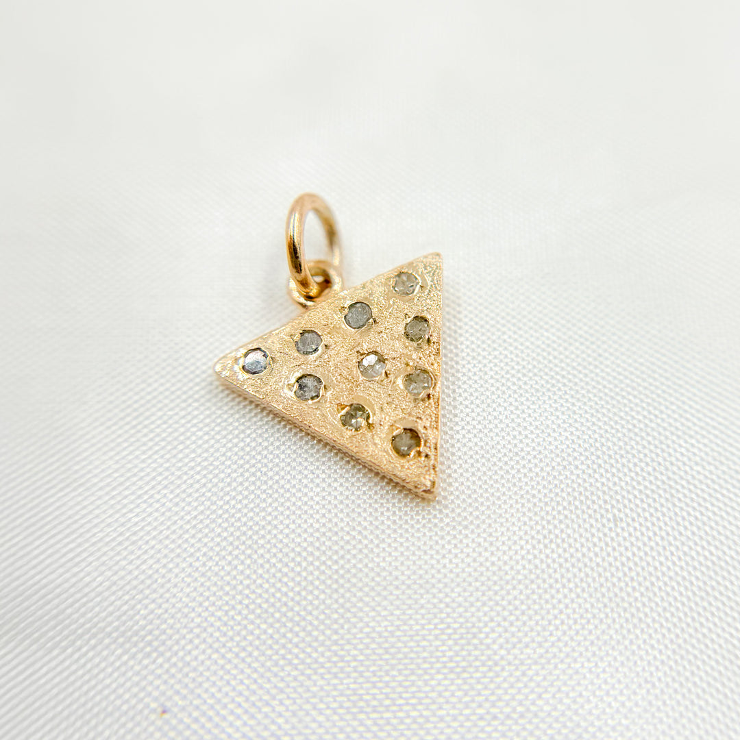 DC701. Diamond Silver Triangle Charm