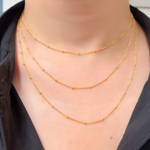 Load image into Gallery viewer, Buy 14K Gold-Filled Satellite Ball Finished Necklace.
