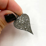 Load image into Gallery viewer, DP074. Diamond Sterling Silver Heart Pendant
