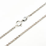 Load image into Gallery viewer, 025CRDLGWG18K. 18K Solid White Gold Rope Chain
