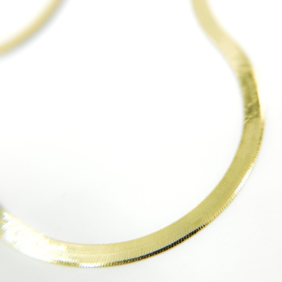 032G2CPY4L001. 14K Solid Gold Herringbone Chain