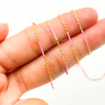 Load image into Gallery viewer, 70/7796GF. 14k Gold Filled Enamel Bar Link Chain
