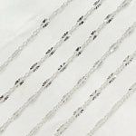 Load image into Gallery viewer, 163SBSFSS. Sterling Silver Diamond Cut Marina Link Chain
