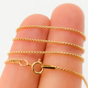 14k Gold Filled Box Finished Necklaces