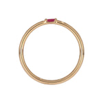 Load image into Gallery viewer, RAA01545. 14K Solid Yellow Gold Solo Baguette Ring