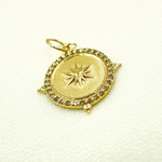 Load image into Gallery viewer, 14K Gold Diamond Star Charm. GDP177
