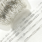 Load image into Gallery viewer, 4002FSS. Sterling Silver Paperclip Flat Link Chain
