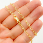 Load image into Gallery viewer, 14K Solid Gold Hammered Cable Necklace. 045O03
